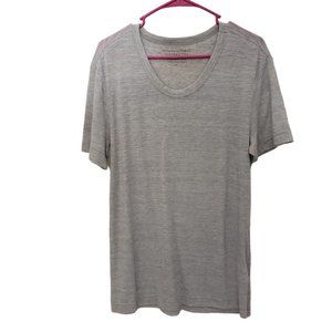 Ct195a Ladies Banana Republic Grey scoop-neck T-shirt Med